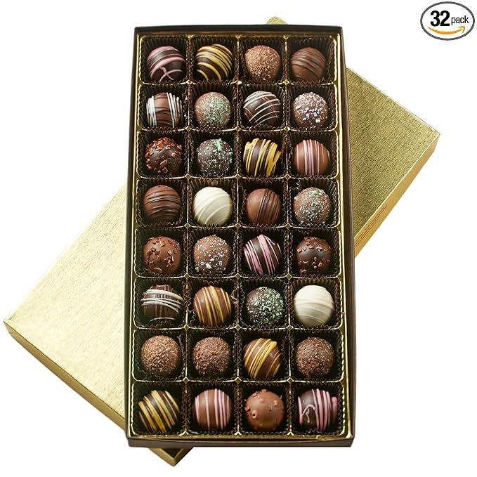 110.jpg Chocolate Collection “The Cat That Got The Cream” by ROCOCO Chocolates / Truffles Box 110g - Image 1